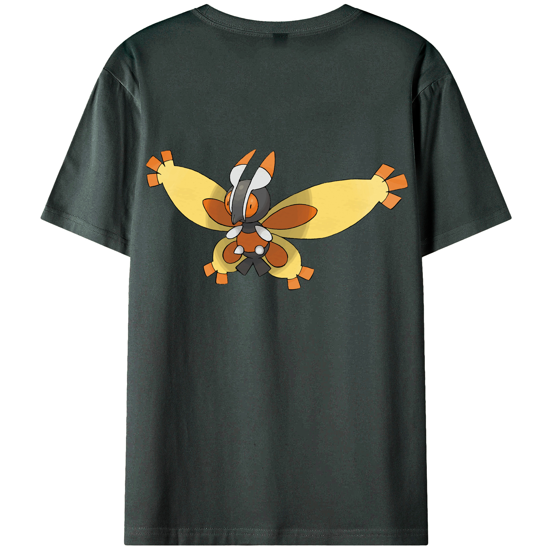 （画像用） ポケットモンスター Pokémon 綿100％ メンズ半袖Tシャツ（バックプリント） 通気性